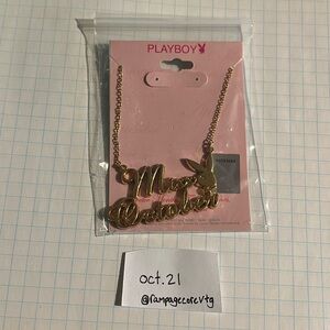 PLAYBOY Gold 'Miss October' Necklace